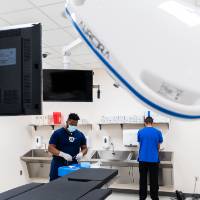 Students in a sample operation classroom